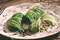 Turkey and Wild Rice Stuffed Cabbage Rolls